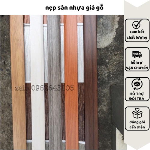 THANH NẸP SÀN NHỰA GIẢ GỖ dài 2,7m