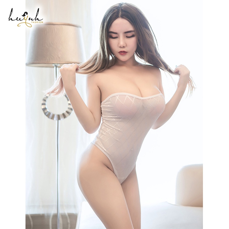 Bodysuit Sexy Đồ Ngủ Liền Thân Cúp Ngực Hở Đũng Gợi Cảm - B24