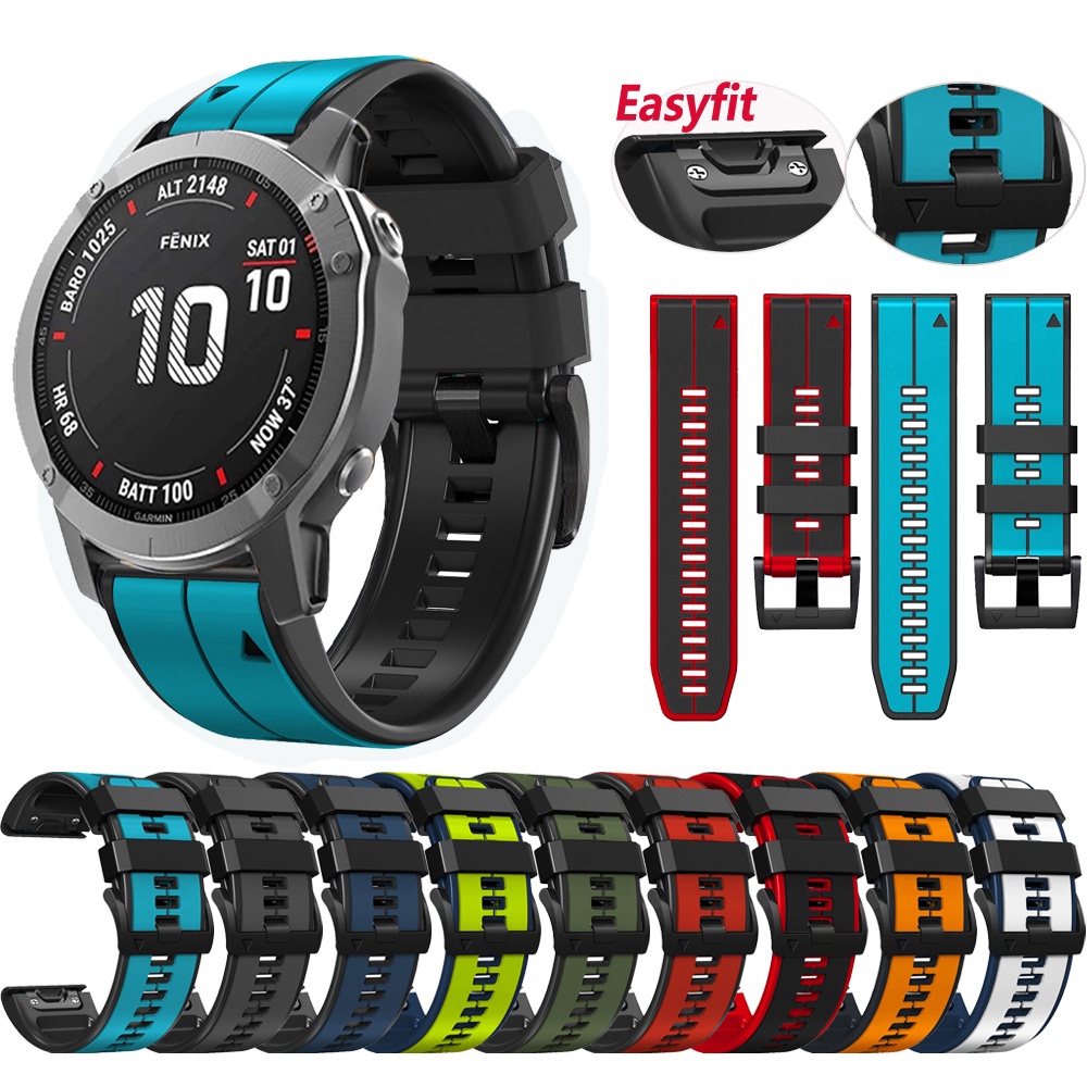 Dây Đeo Silicon Mềm 26mm 22mm Cho garmin fenix 7x 7 6x 6 pro solar 5x 5 plus 3 3hr 2 tactix 7 pro epix gen2