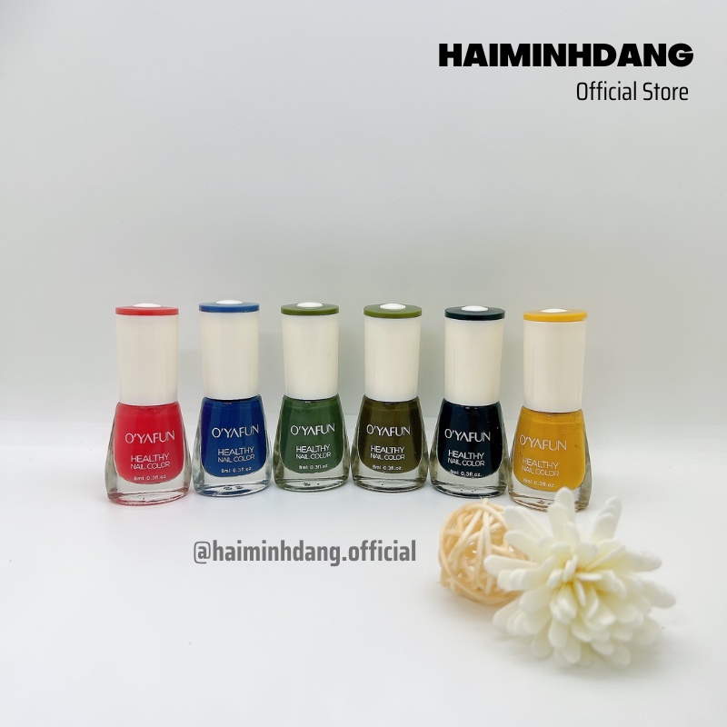 Sơn Móng Tay Không Thấm Nước dạng lột, Lâu Trôi OYAFUN, Nhiều Màu Thời Trang Nhanh Khô Bền Màu