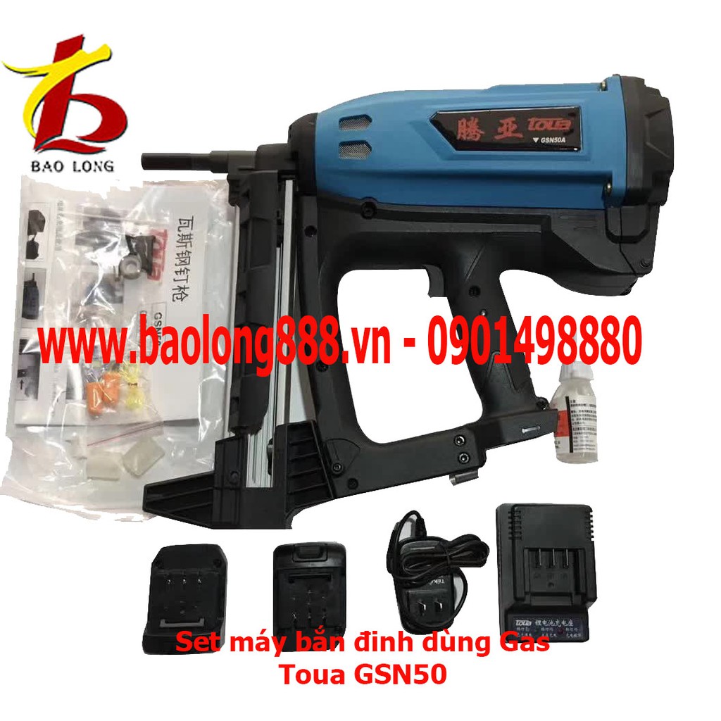 Máy bắn đinh bê tông ( súng bắn đinh ) Dùng Gas TOUA GSN50