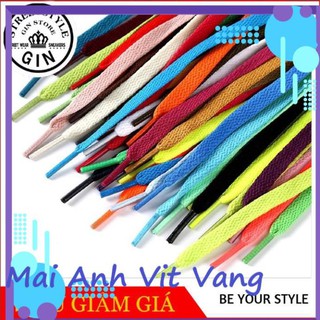 Dây giày thể thao bản dẹt đủ màu - Gin store