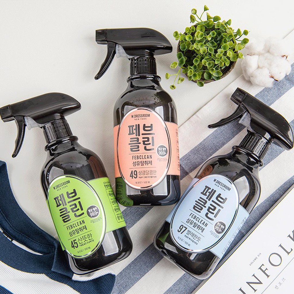 Nước hoa xịt thơm quần áo W.Dressroom Febclean  No.45 No.49 No.97 500ml