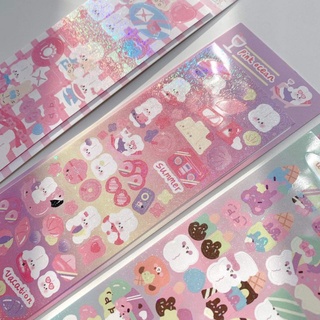 miếng dán sticker trang trí top loader, sổ, thiệp style Hàn