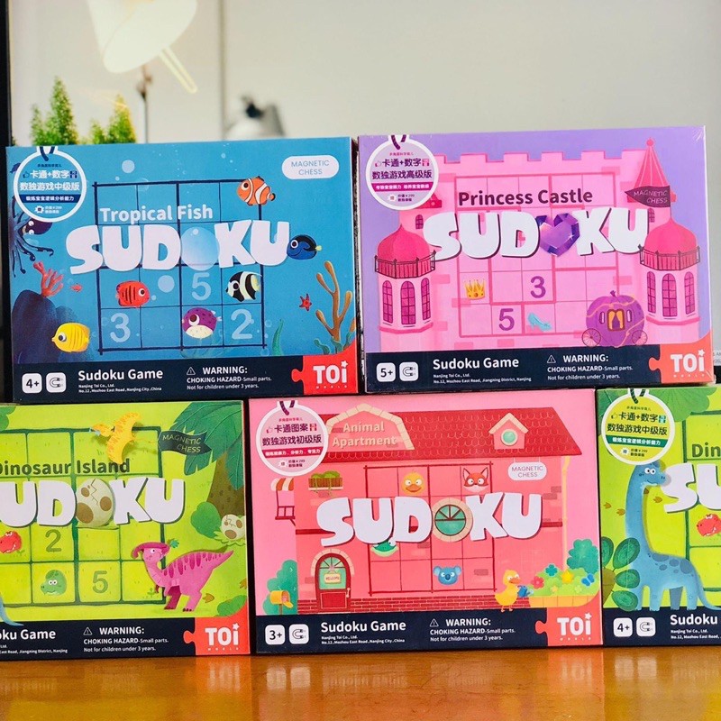 (ĐỒ CHƠI THÔNG MINH) ĐẤU TRƯỜNG SUDOKU (có nam châm) giúp bé phát triển trí tuệ đủ cấp độ