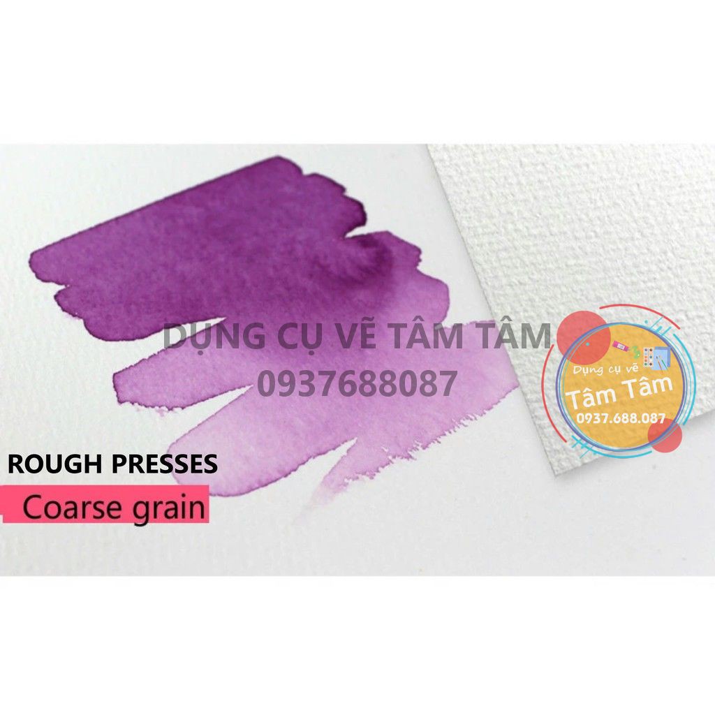 [ TÂM TÂM ] Giấy BAOHONG 100% cotton 300gsm vân Rough/Hot/Cold press