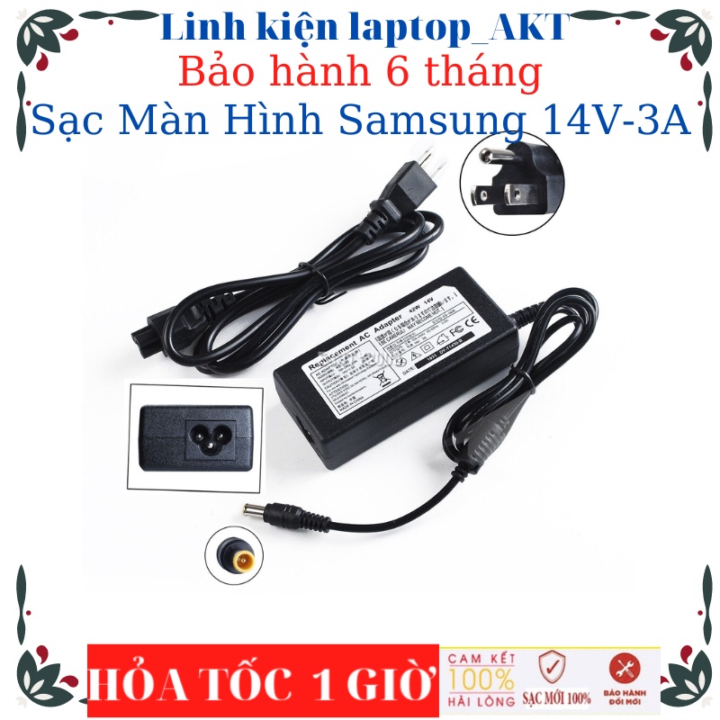 Sạc nguồn Màn Hình Samsung 14V-3A- Bảo Hành 12 tháng