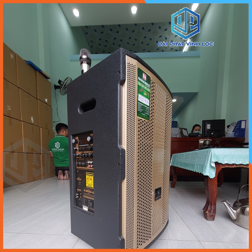 Loa Kéo Karaoke Nanomax Bluetooth KS-12F3 2022 Bass 30 Tặng 2 Mic Đọc Được Usb Thẻ Nhớ Công Suất 450w Có Bánh Xe Cao cấp