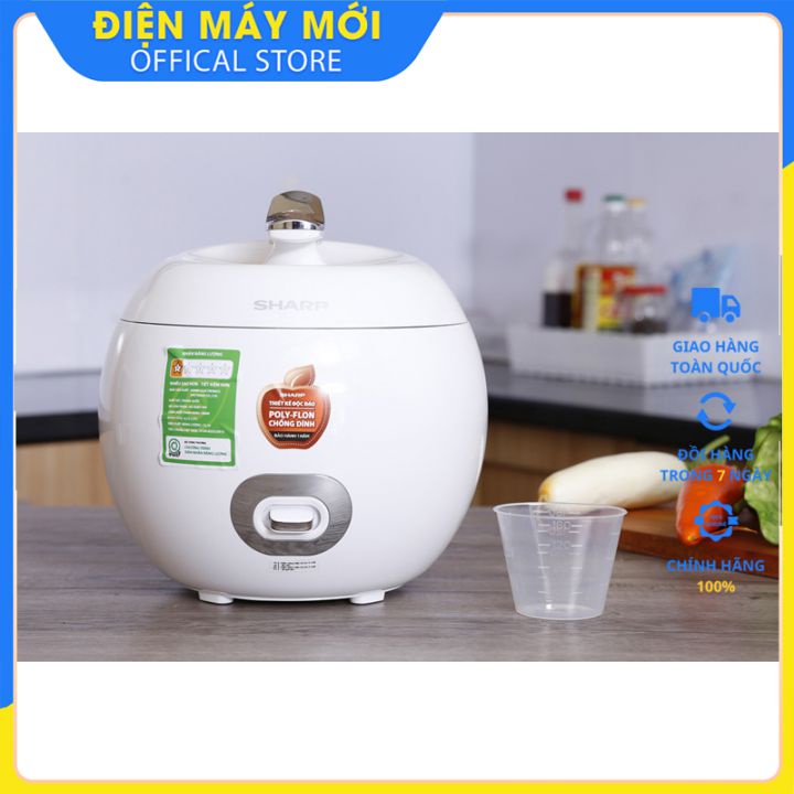 Nồi cơm điện mini Sharp 0.72 lít KS-A08V - Hàng chính hãng