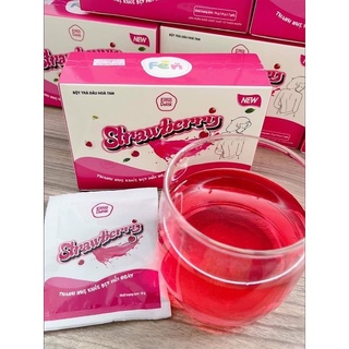 Giảm cân emoslim #strawberry trà dâu thơm ngon🍓chính hãng 100% ✅