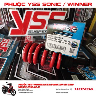 Phuộc sau YSS DTG xe Winner , Sonic , GTR 150cc chính hãng Thái Lan