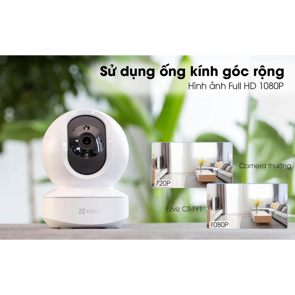 [DIGI] Camera Wifi Không Dây EZVIZ TY1 4MP 2K, Đàm Thoại 2 Chiều, Xoay 360 Độ, Phát hiện chuyển động - DIGI Smarthome