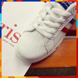 [HÀNG CAO CẤP] Giầy thể thao nữ Sneakers，Giày Shell Toe trắng (A001)