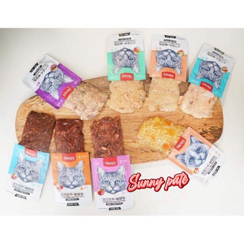 Pate Wanpy dành cho mèo kén ăn gói 80gr