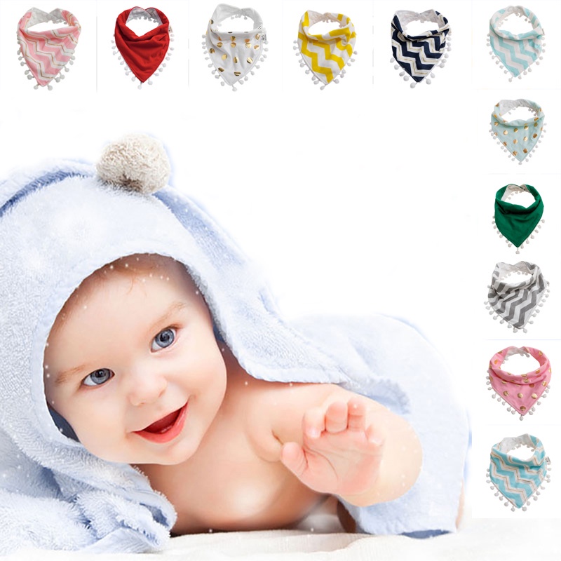Yếm Ăn Không Tay Chống Bẩn Màu Sắc Xinh Xắn Cho Bé