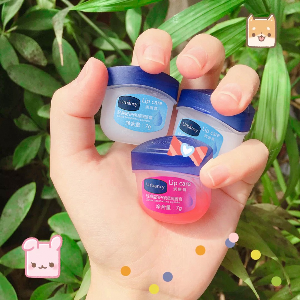 Urbancy Sáp Dưỡng Môi 7g Chống Nứt Nẻ Giữ Ẩm An Toàn Cho Da Khô Và Lâu Trôi VASELINE