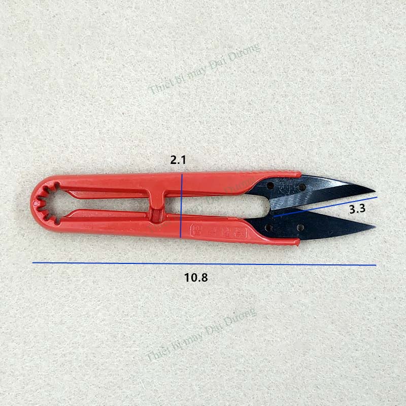 Kéo bấm chỉ thép đen vỏ nhựa đỏ cao cấp > cắt chỉ thừa > Cắt vải >Dây viền > phụ liệu may