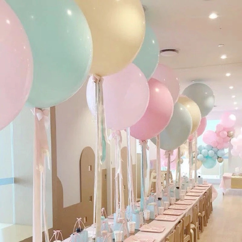 Bong Bóng Cao Su 18 inch Màu Macaron Trang Trí Tiệc