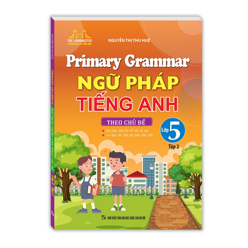 sách - Combo 2c Ngữ pháp tiếng anh theo chủ đề lớp 5(T1+T2)