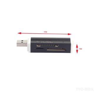 All-in-1 USB 2.0 Memory Card Reader for Micro MS (m2), MS Duo/MS PRO Duo, SD/MMC/SDHC/DC, Micro SD/T-Flash