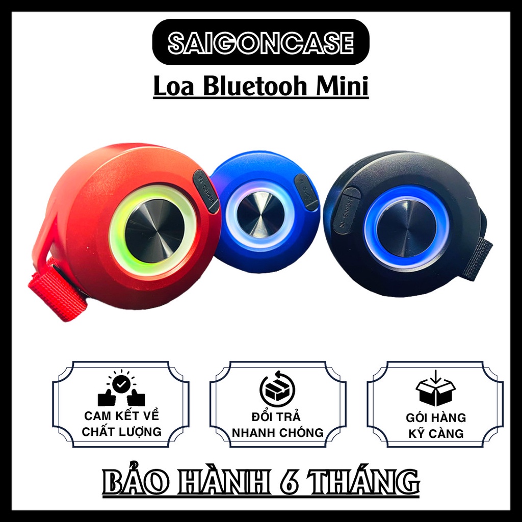 Loa bluetooth mini chính hãng ZQS, tích hợp đèn 7 màu, Radio, USB, Loa blutooth 5.0 Bass mạnh ma LOA222
