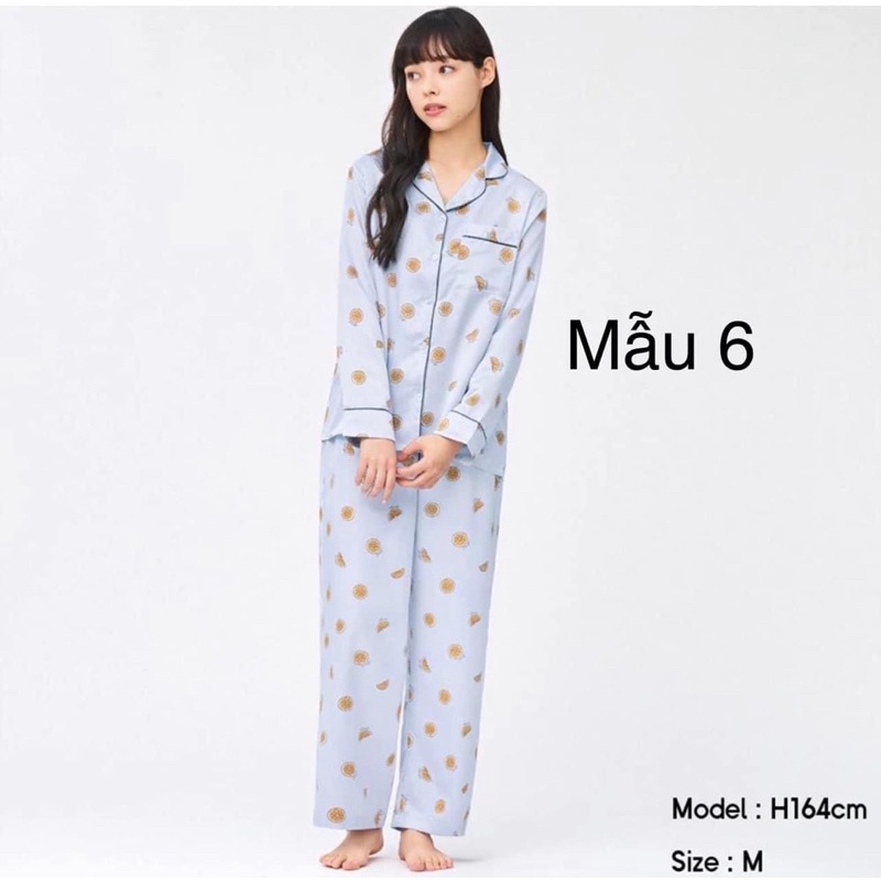 Bộ ngủ Gu Pyjama Satin lụa Nhật bản