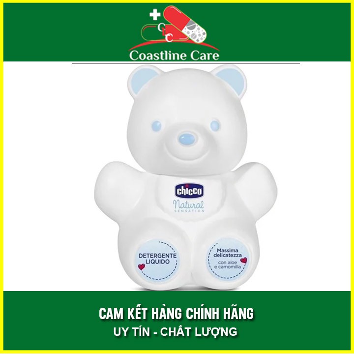 Sữa Tắm Dưỡng Da Natural Sensation Teddy Chicco 0M+ - Giúp Cân Bằng PH & Tăng Miễn Dịch Cho Da - CLC Pharmacy