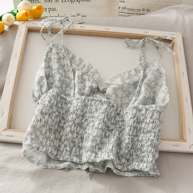 ÁO 2 DÂY HOẠ TIẾT HOA NHÍ