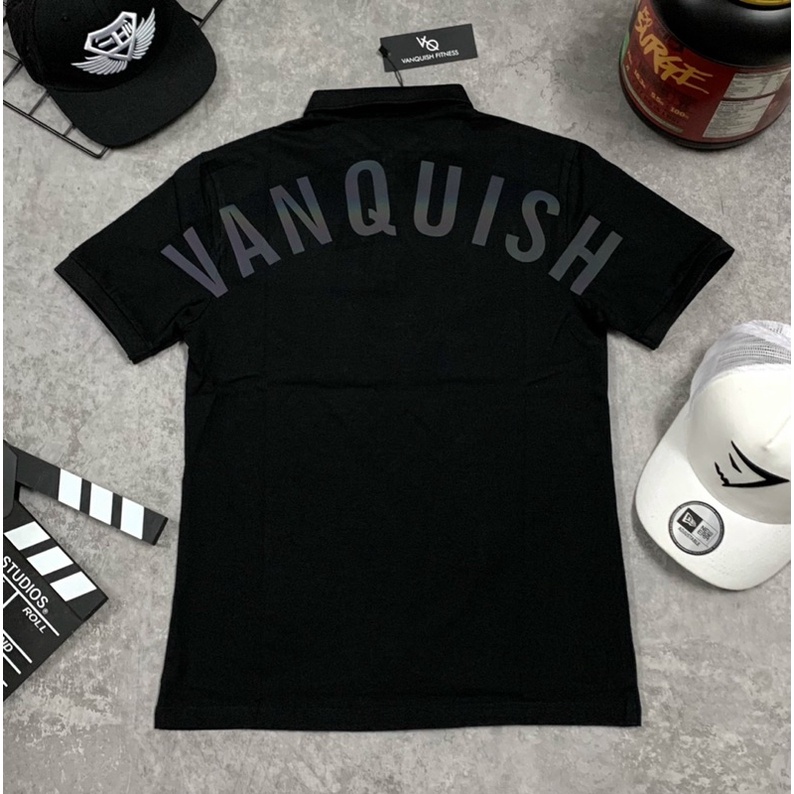 [sale sốc] áo thun nam VANQUISH cổ trụ,áo thun nam body cotton 100%