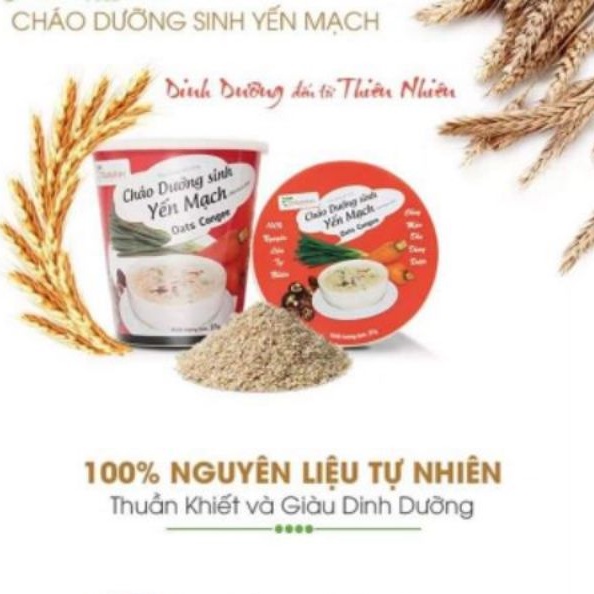 Cháo yến mạch gạo lứt ly - LÁ TÍA TÔ