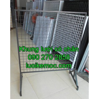 Khung lưới có chân 2 màu trắng và đen nhiều kích cỡ