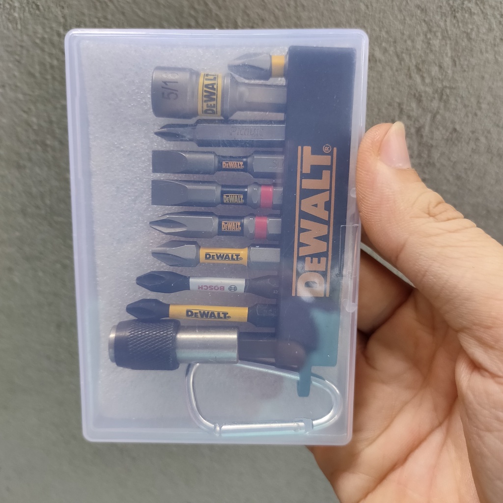 Set 8 Mũi Vặn Vít Gồm 6 Hãng SP- Đầu Nối