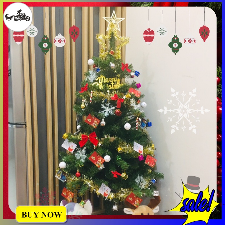 Cây thông noel 1m2 hàng Việt Nam chất lượng cao đầy đủ Phụ kiện chỉ cần trưng bày