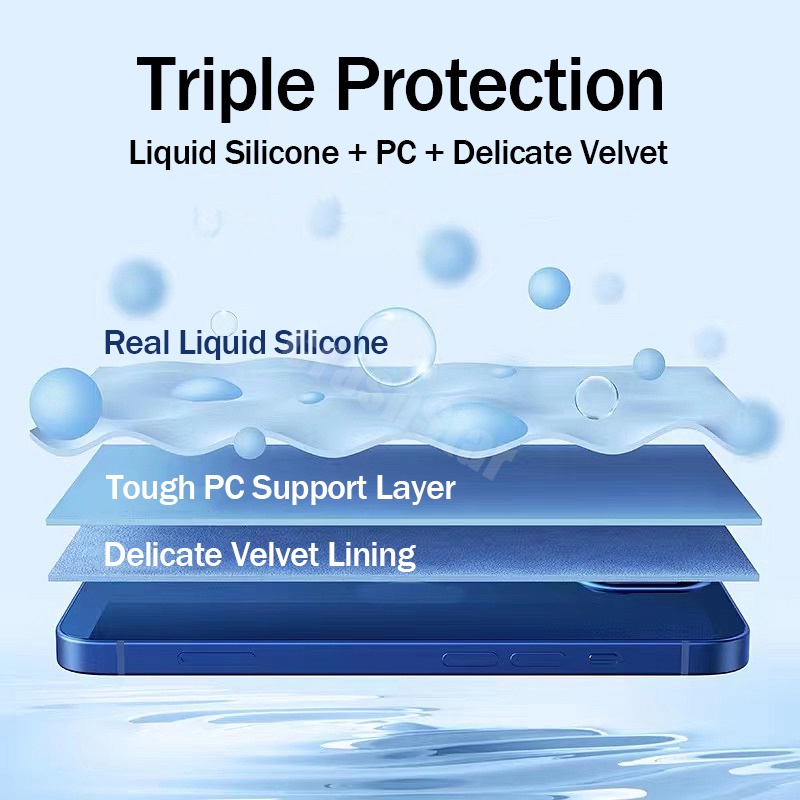 Ốp Điện Thoại Silicon Mềm Dẻo Màu Trơn Cho iPhone 14 13 12 11 Pro Max Mini XS XR X 8 7 6 6S Plus + SE 2020