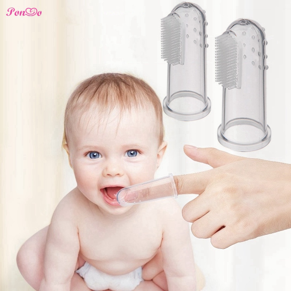 Infant Baby Teether Cleaning Silicone Finger Toothbrush Newborn Baby Oral Care