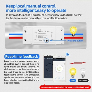 Tuya WiFi Smart Switch 2 4Ghz Wireless Remote Control Breaker 10A 2200W Timer Relay Switch Module