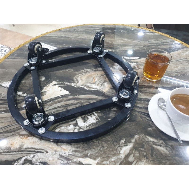 Đế chậu cây kiểng thông minh ĐK36, siêu chắc siêu bền, chịu được nước,bánh xe nhập khẩu có khoá chốt chắc chắn tải  200k