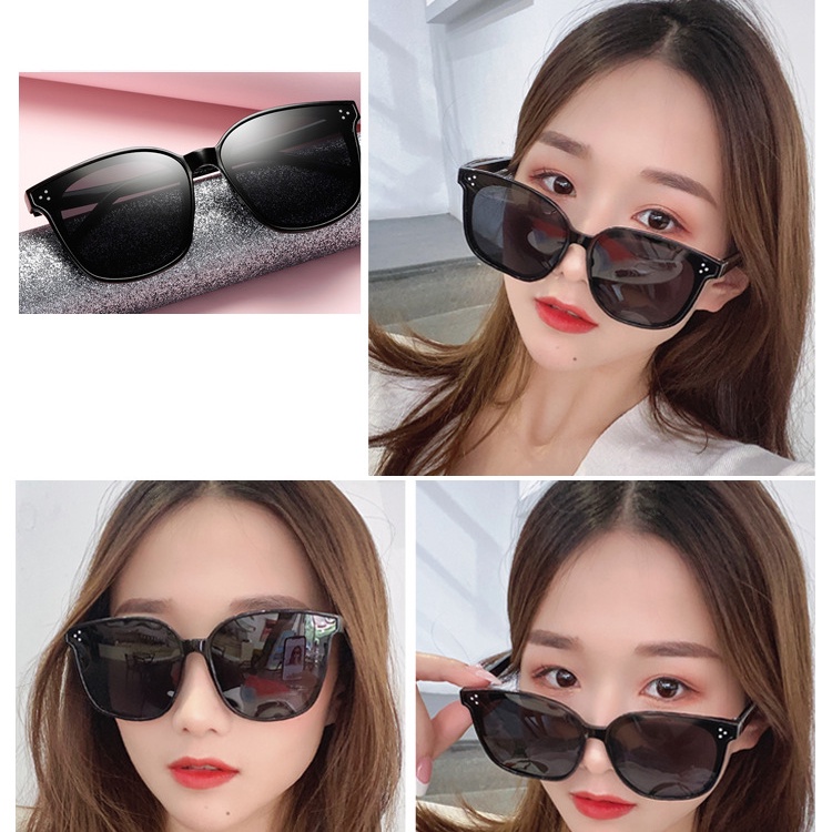 Mắt kính râm mát nữ chữ V gọng kính vuông màu sắc thời trang đẹp cá tính, đi biển, chụp ảnh kỷ yếu iLita hottrend