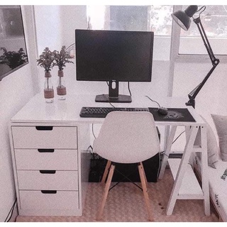 Bàn gỗ chân chữ a phù hợp làm bàn làm việc bàn học bàn trang điểm dài từ 80cm đến 140cm