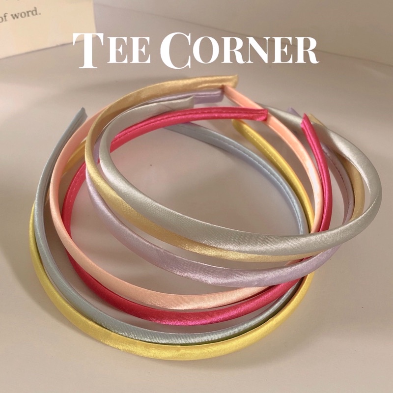 Cài Tóc Vải Satin Màu Trơn Đơn Giản