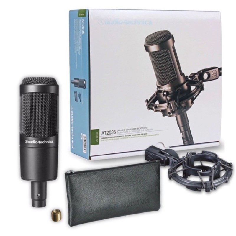 Mic Hát Thu Âm Livestream CAO CẤP AUDIOTECHNICA AT2035 Chính Hãng Bảo Hành 2 Năm