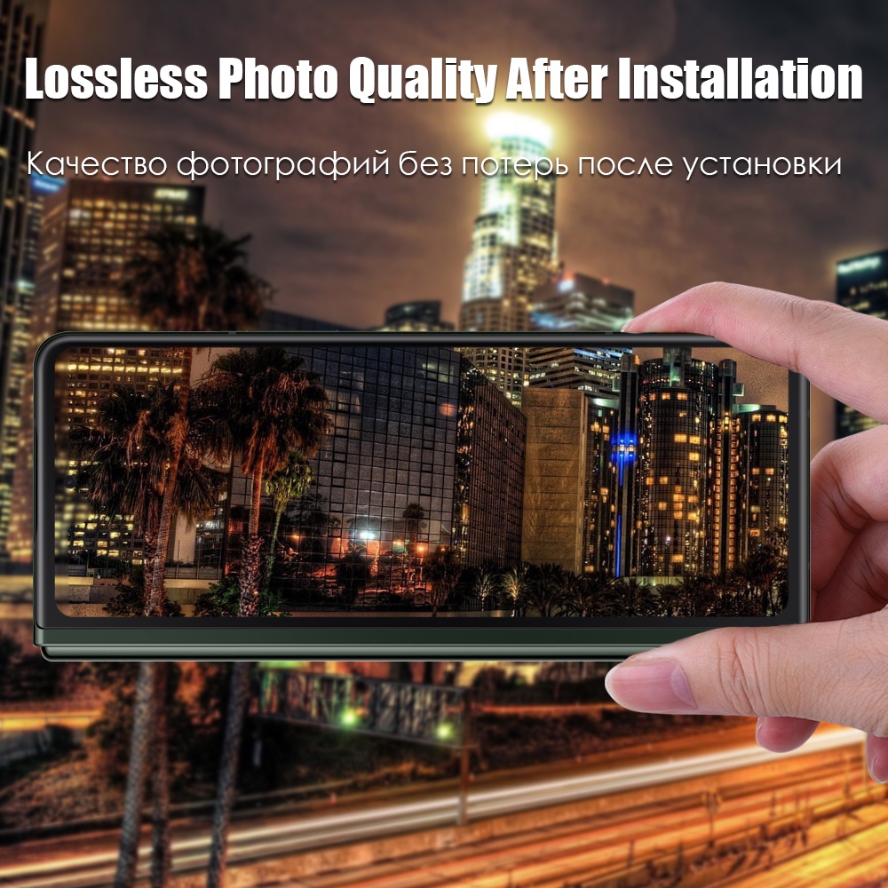 Miếng Dán Cường Lực Bảo Vệ Ống Kính Máy Ảnh Cong 3D Cho Samsung Galaxy Z Fold4 Fold3 Fold2 Flip3 Flip4 5G