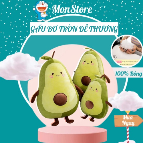 Gấu Bông Trái Bơ Miniso Dễ Thương💗Bơ Nhồi Bông MonStore