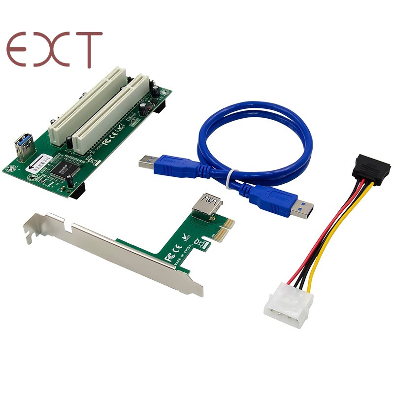 Card Chuyển Từ Pci Express Sang Dual Pci Adapter Card Pcie X1 Sang 2 Pci Slot