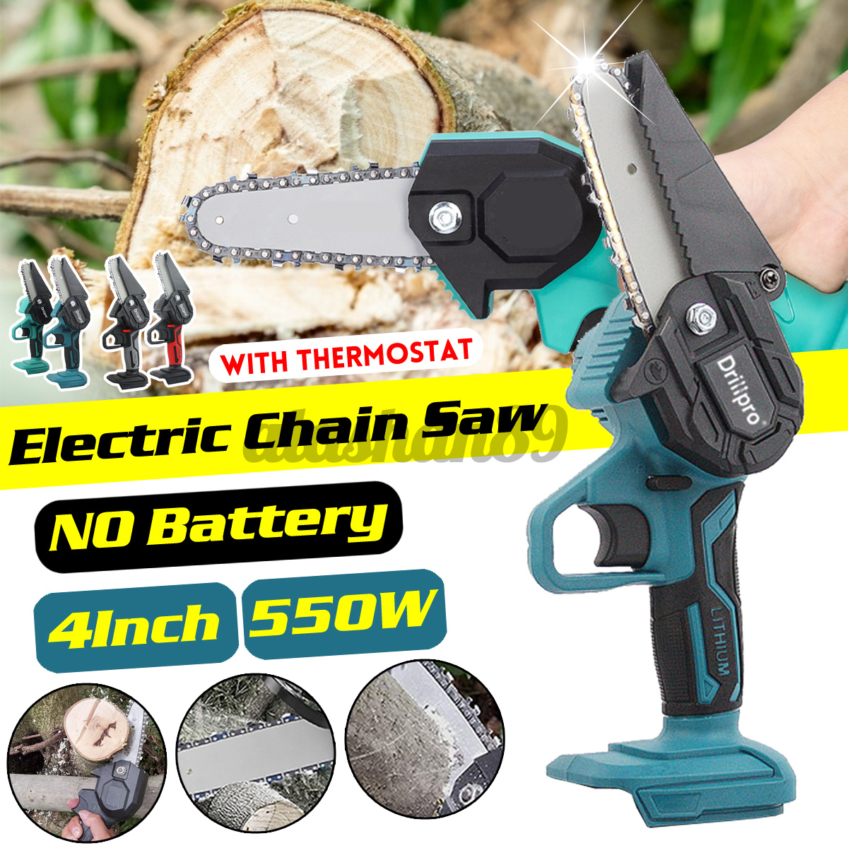 Máy Cưa Xích Điện Mini 4 Inch 550w Cho Makita 18v Tiện Dụng