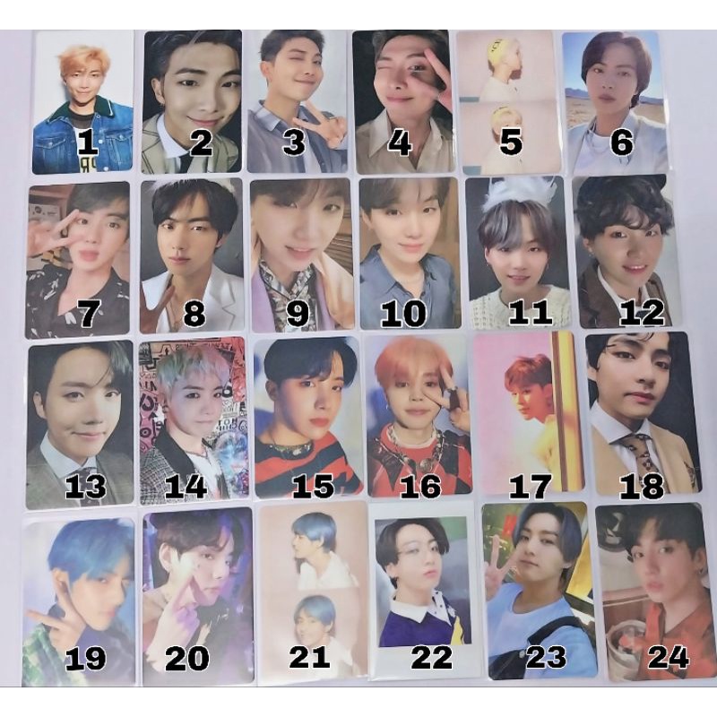 Photocard BTS thẻ bài bo góc off trang trí túi xinh xỉu