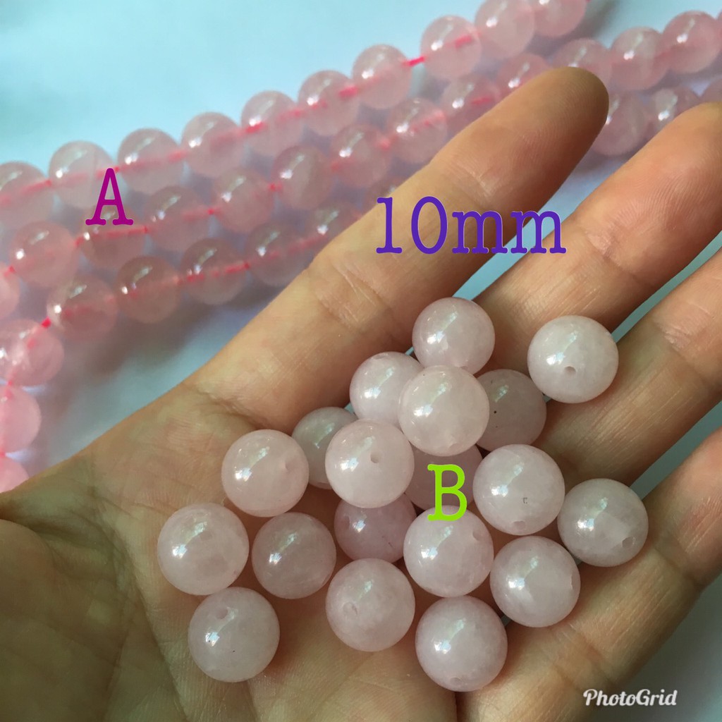 Hạt đá hồng/ trắng hồng 6-10mm, chọn mẫu RS201