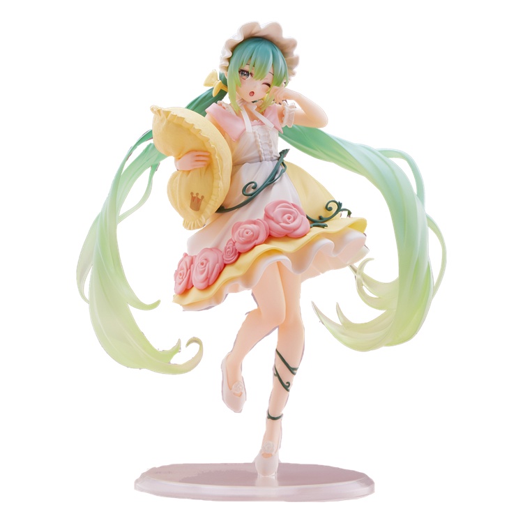 Mô hình nhân vật Hatsune Miku 18cm Sleeping Beauty chính hãng Taito trang trí bàn làm việc