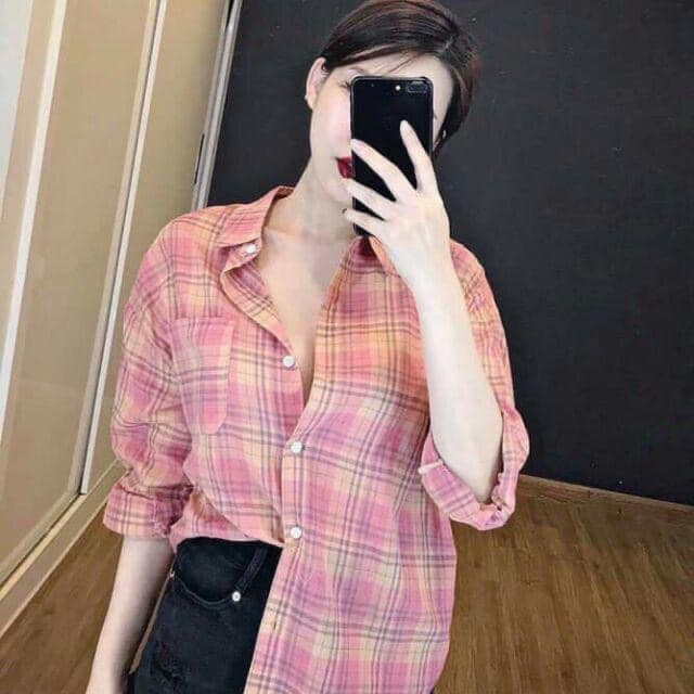 ÁO SƠ MI KẺ CARO SIÊU HOT HIT, TJTCOI4