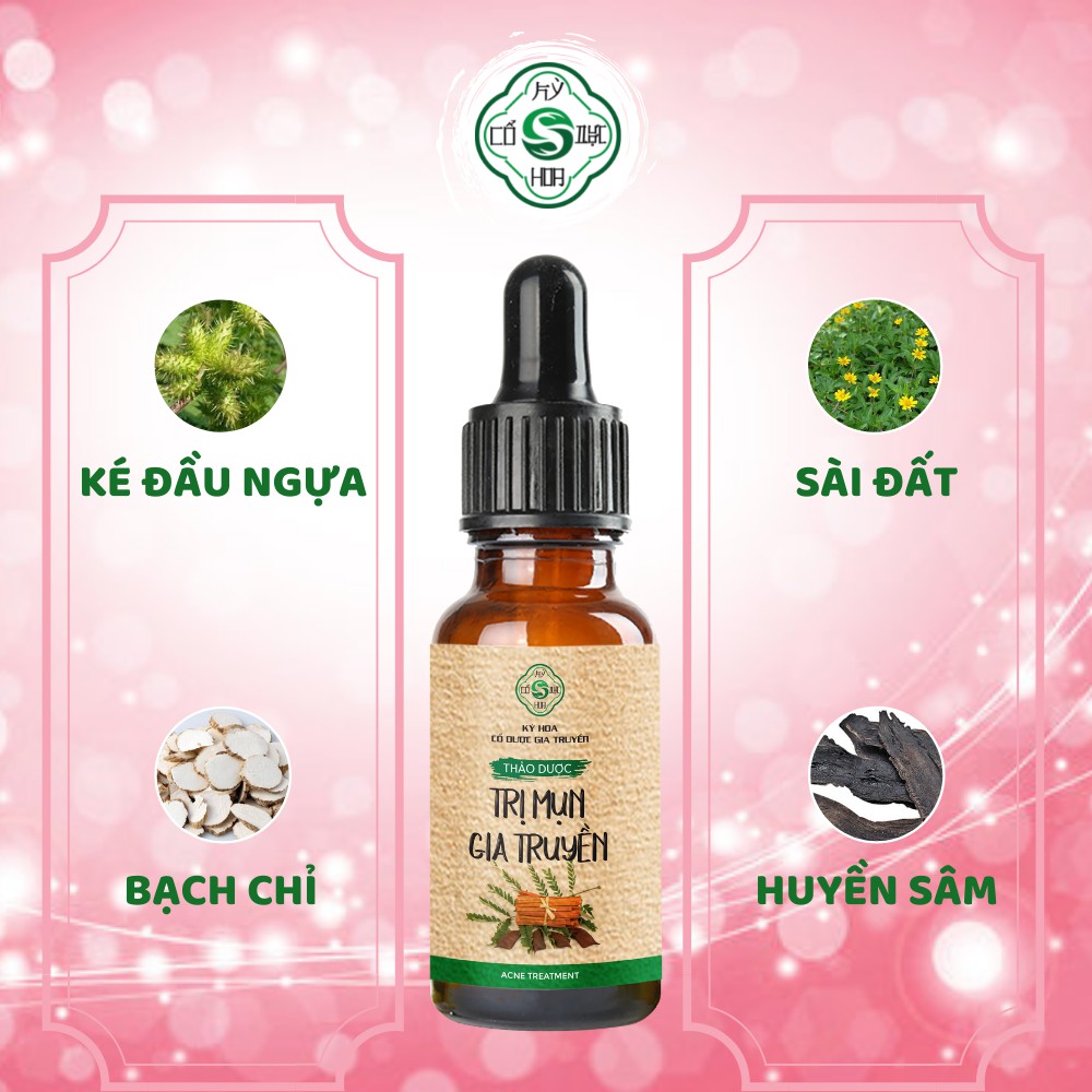 Combo Sữa Rửa Mặt - Serum - Chấm Mụn Kỳ Hoa - Dành Cho Da Dầu Mụn, Đánh Bay Mụn Đầu Đen, Mụn Ẩn, Mụn Mủ Cấp Tốc, Hiệu Qu